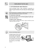 Предварительный просмотр 32 страницы Smeg FS60WHNG Instruction Manual