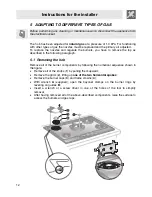 Предварительный просмотр 10 страницы Smeg Gas Cooktop PA106SX Manual