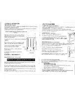 Предварительный просмотр 2 страницы Smeg Gas/Electric Slot-In Cooker SNZ634E Installation And Operation Instructions