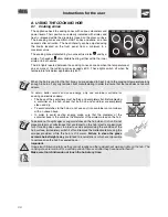 Предварительный просмотр 10 страницы Smeg GCE9003 Manual