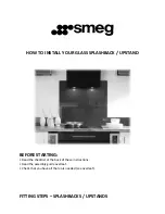 Smeg GLASS SPLASHBACK Installation Manual предпросмотр