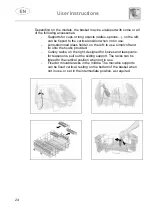 Предварительный просмотр 24 страницы Smeg GV61224 Manual