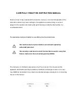 Preview for 3 page of Smeg GW1060 Operating Instructions Manual