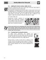 Preview for 10 page of Smeg Hob Instructions For The User