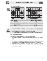 Предварительный просмотр 11 страницы Smeg Hob Instructions For The User