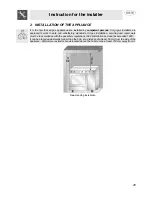 Preview for 4 page of Smeg JGB92XD1W Instructions For Installation And Use Manual