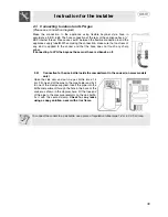 Preview for 6 page of Smeg JGB92XD1W Instructions For Installation And Use Manual