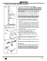 Preview for 4 page of Smeg KD120 series Instruction Manual