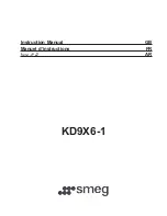 Preview for 1 page of Smeg KD9X6-1 Instruction Manual