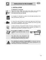 Preview for 4 page of Smeg KE250X Instructions For Installation And Use Manual