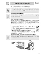 Preview for 24 page of Smeg KE250X Instructions For Installation And Use Manual