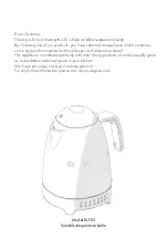 Preview for 2 page of Smeg KLF02PKUS Instruction Manual