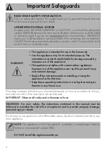 Preview for 4 page of Smeg KLF02PKUS Instruction Manual