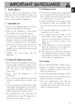 Предварительный просмотр 9 страницы Smeg KLF05WHUS Instruction Manual