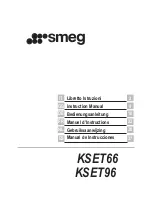 Smeg KSET66 Instruction Manual предпросмотр