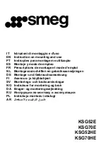 Smeg KSG52E Instruction On Mounting And Use Manual preview