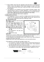 Предварительный просмотр 6 страницы Smeg LBF127 Instruction Manual