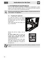 Preview for 55 page of Smeg Linear SAP112-8 Operation And Installation Instructions Manual