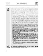 Предварительный просмотр 21 страницы Smeg LS12B Instruction Manual