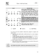 Предварительный просмотр 34 страницы Smeg LSA6149B Instruction Manual