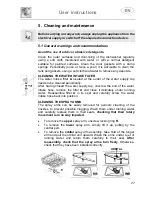 Предварительный просмотр 28 страницы Smeg LSA6245B Instruction Manual