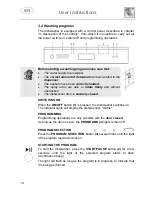 Предварительный просмотр 16 страницы Smeg LSA6445FX Instruction Manual