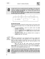 Предварительный просмотр 18 страницы Smeg LSA6447FX Instruction Manual