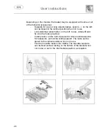 Предварительный просмотр 27 страницы Smeg LSA6450B Instruction Manual