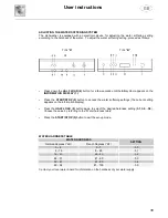 Предварительный просмотр 14 страницы Smeg LSE5304XA Instruction Manual