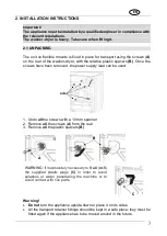 Предварительный просмотр 8 страницы Smeg LSIA127 Instruction Manual