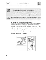 Предварительный просмотр 21 страницы Smeg LSP1449B Instruction Manual