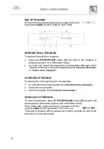 Предварительный просмотр 16 страницы Smeg LSP222BIT Instruction Manual