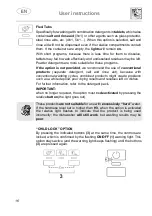 Предварительный просмотр 18 страницы Smeg LSP222BIT Instruction Manual