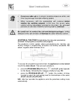 Предварительный просмотр 23 страницы Smeg LSP4323XDE Instructions Manual