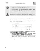 Предварительный просмотр 22 страницы Smeg LSP6445XD Instruction Manual