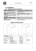 Предварительный просмотр 9 страницы Smeg LSPU8212S Manual