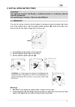 Предварительный просмотр 8 страницы Smeg LSTA147SSA Instruction Manual