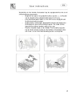 Предварительный просмотр 27 страницы Smeg LVD613X Instruction Manual