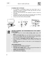 Предварительный просмотр 30 страницы Smeg LVD613X Instruction Manual