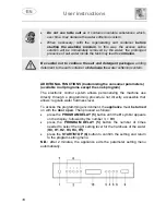 Предварительный просмотр 19 страницы Smeg LVS1449B Instruction Manual