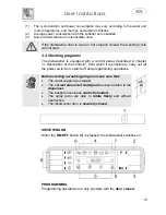 Предварительный просмотр 17 страницы Smeg LVS147SX Instruction Manual