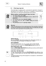 Предварительный просмотр 18 страницы Smeg LVS322PXIT Instruction Manual