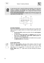 Предварительный просмотр 20 страницы Smeg LVS322PXIT Instruction Manual