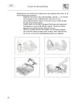 Предварительный просмотр 28 страницы Smeg LVS329SX Instruction Manual