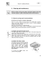 Предварительный просмотр 27 страницы Smeg LVS4109B Instruction Manual