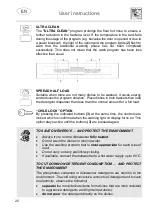 Предварительный просмотр 22 страницы Smeg LVS4334XIN Instruction Manual