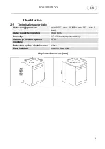 Предварительный просмотр 9 страницы Smeg LVSP345BQX Manual