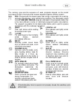 Предварительный просмотр 23 страницы Smeg LVSP345BQX Manual