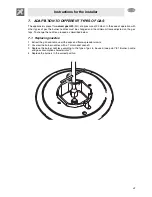 Предварительный просмотр 15 страницы Smeg MC30RA Instruction Manual