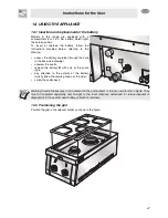 Предварительный просмотр 21 страницы Smeg MC30RA Instruction Manual